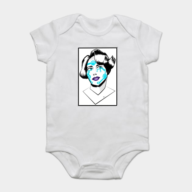 CYBER GIRL Baby Bodysuit by droidmonkey